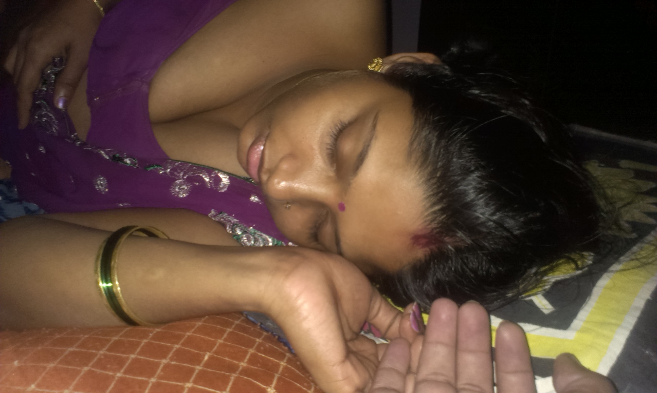 boobs aunty nude Sleeping indian